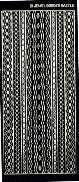 31 Black Jewel Border Dazzles™ Stickers